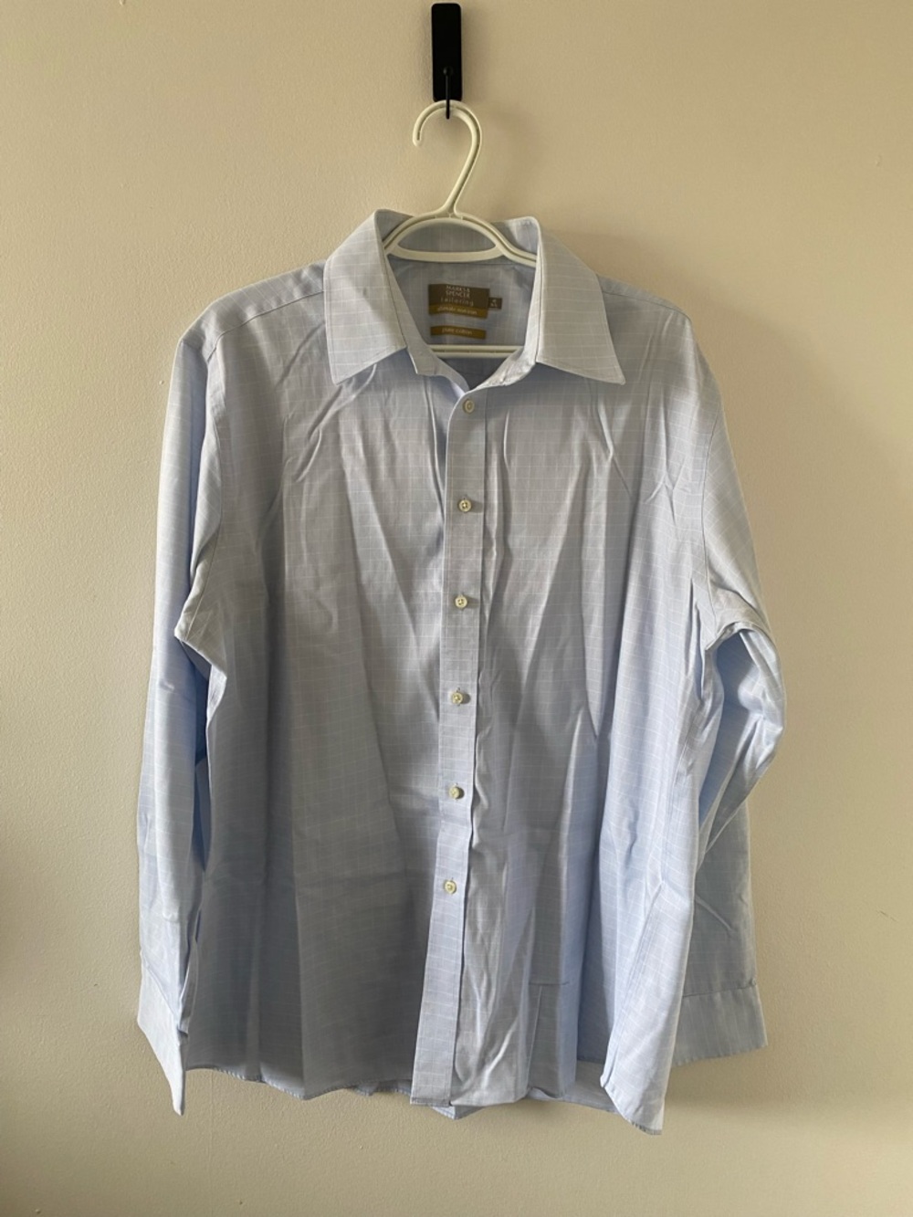Marks & Spencer Light Blue Men's Dress Shirt